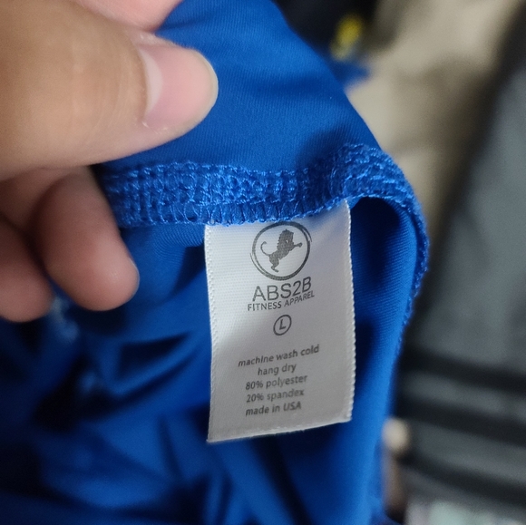 Blue Criss-cross Leggings - Picture 5 of 5